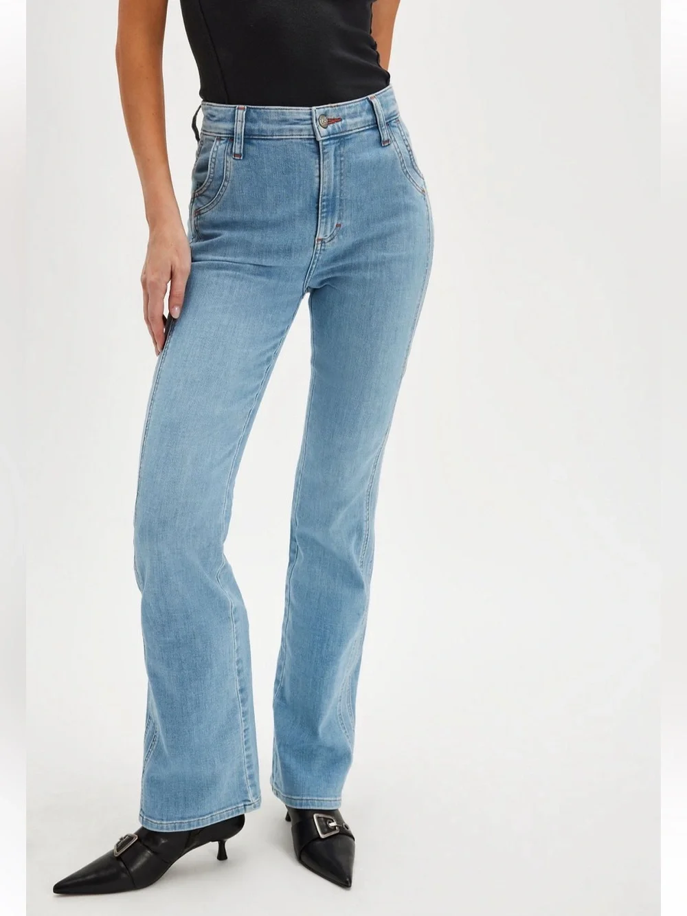Free People Lee High Rise Bootcut Jean Pant